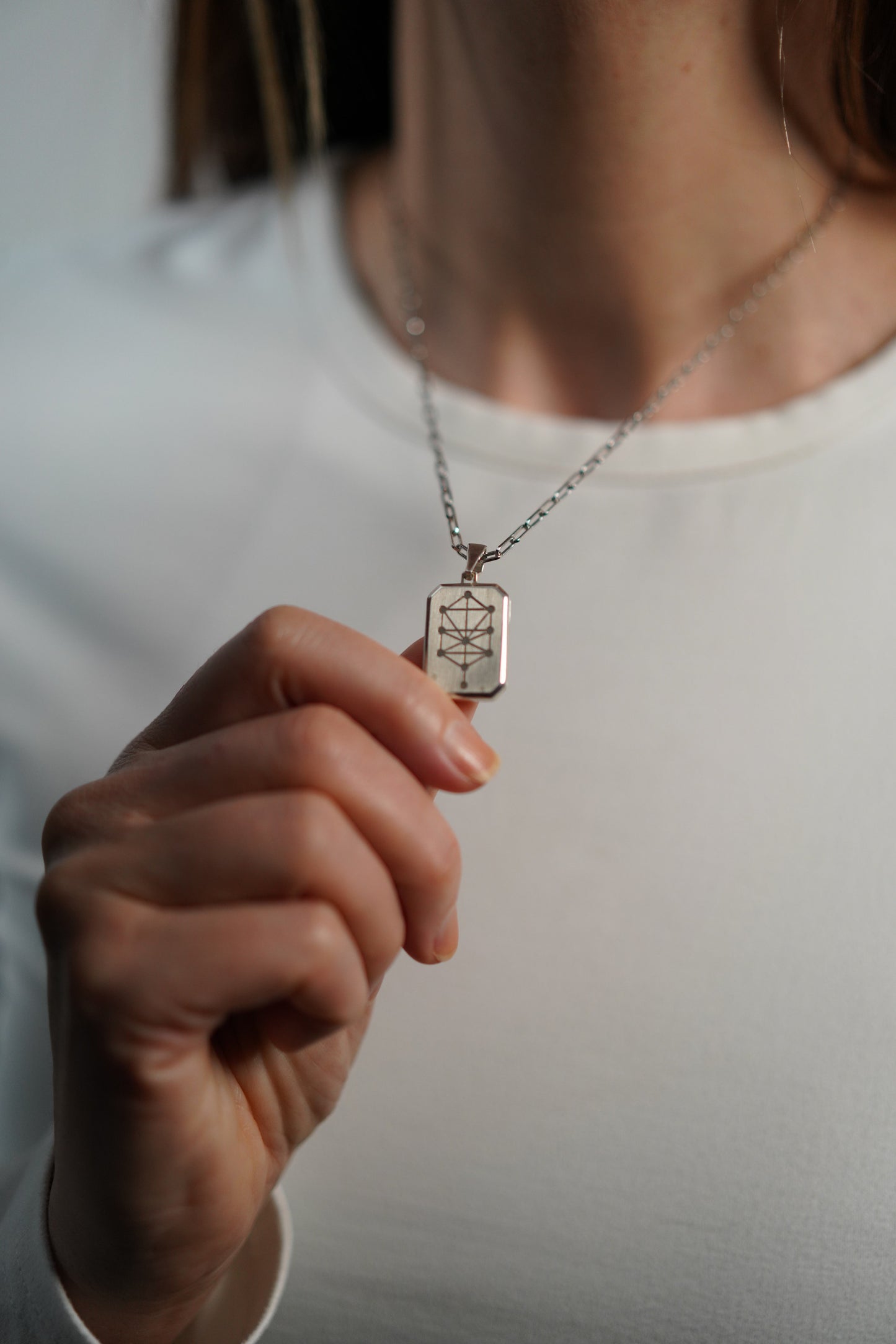 The Nano Zohar Necklace Silver